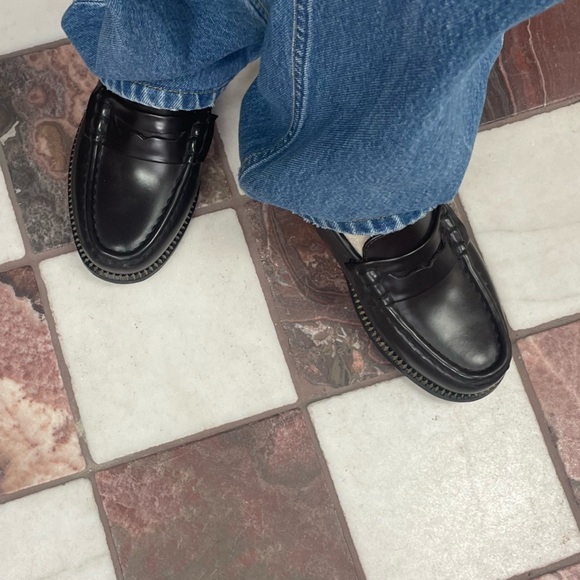 Freda Salvador Espresso Spazzolato Elba Penny Loafers - Picture 10 of 10